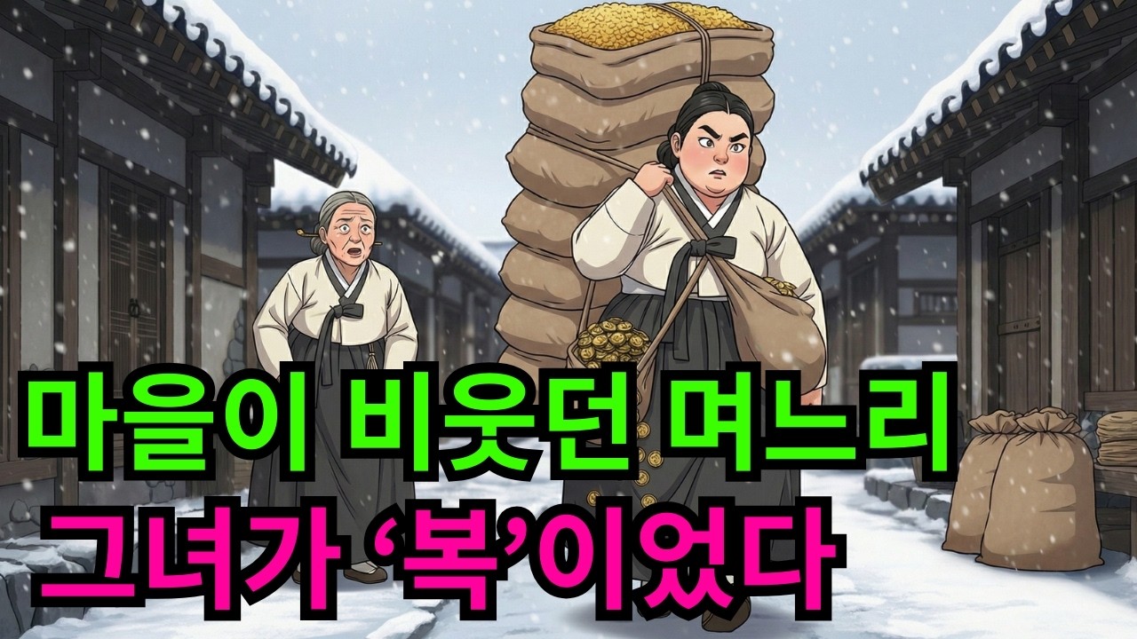 모두가 비웃던 덩치 큰 며느리, 그녀가 오자 집안에 기적이 시작됐다 | 옛날이야기