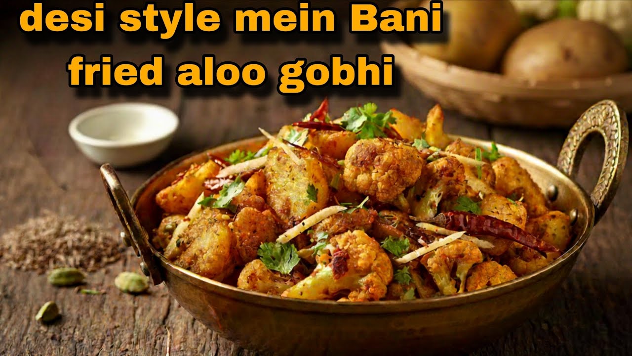 Shaadi Wali Halwai Jaisi Aalu Gobhi ki Sabzi | Desi Style Fried Aalu Gobhi