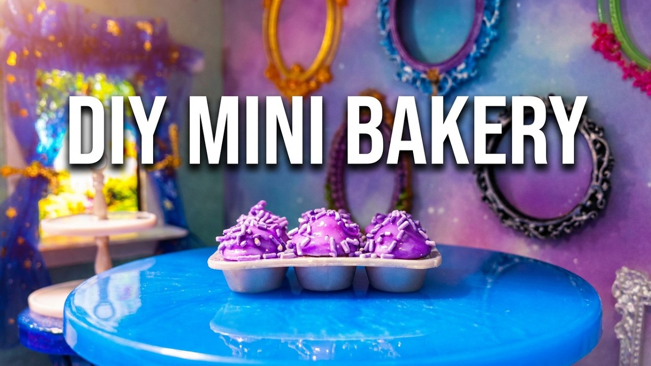 Mini Verse Cupcake Bakery Play Set – DIY Tiny Cupcake Décor! #miniverse #miniature #craftyliving