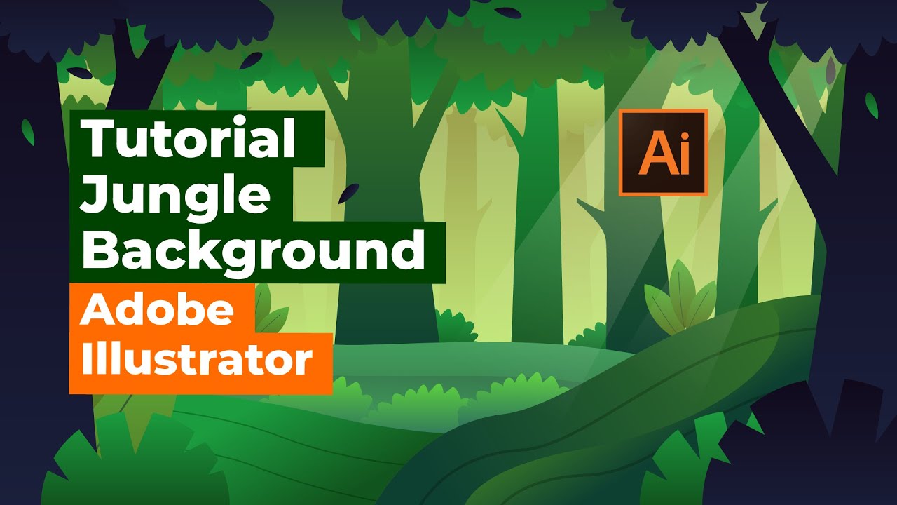 Tutorial Illustrator Jungle Background