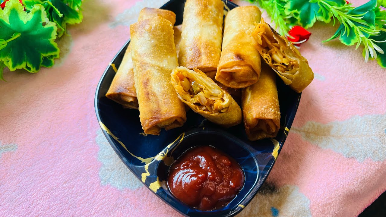 SPRING rolls recipe! PERFECT and crispy! Ramadan special snack!!