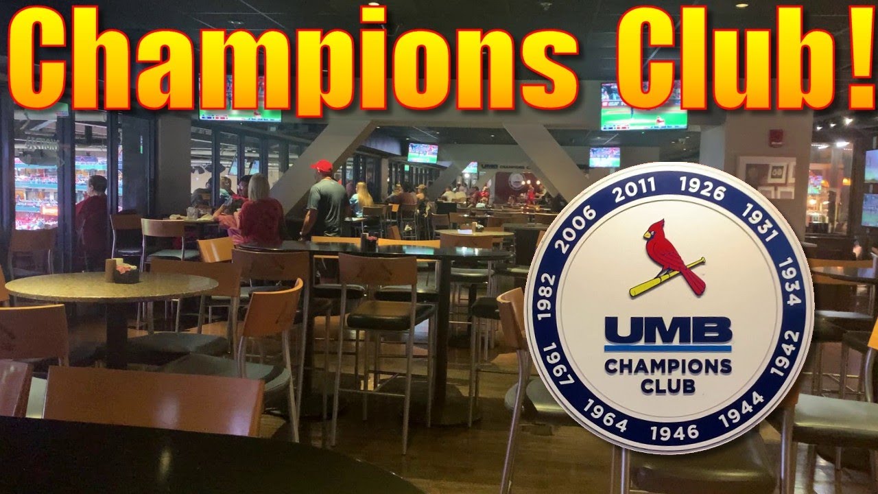 St. Louis Cardinals Exclusive UMB Champions Club at Busch Stadium!