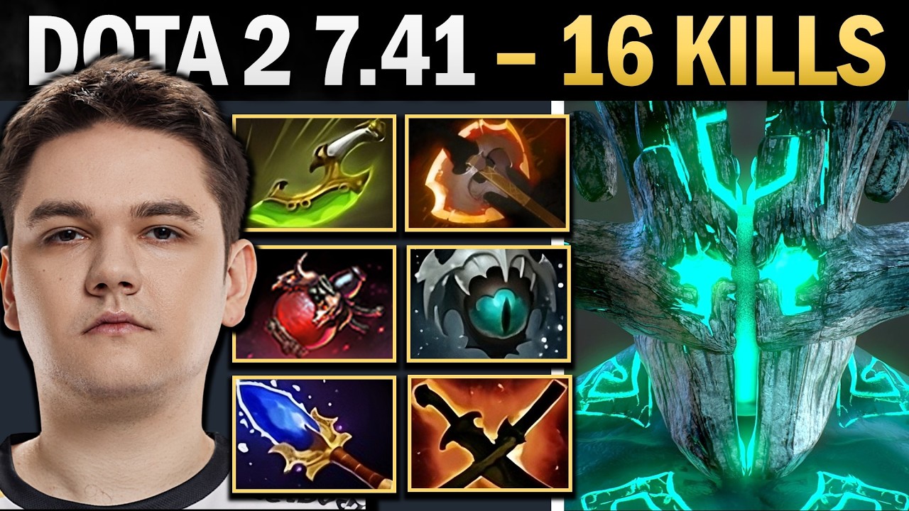 Juggernaut Dota 2 7.41 with 16 Kills and Bota - Dota 2 Gameplay