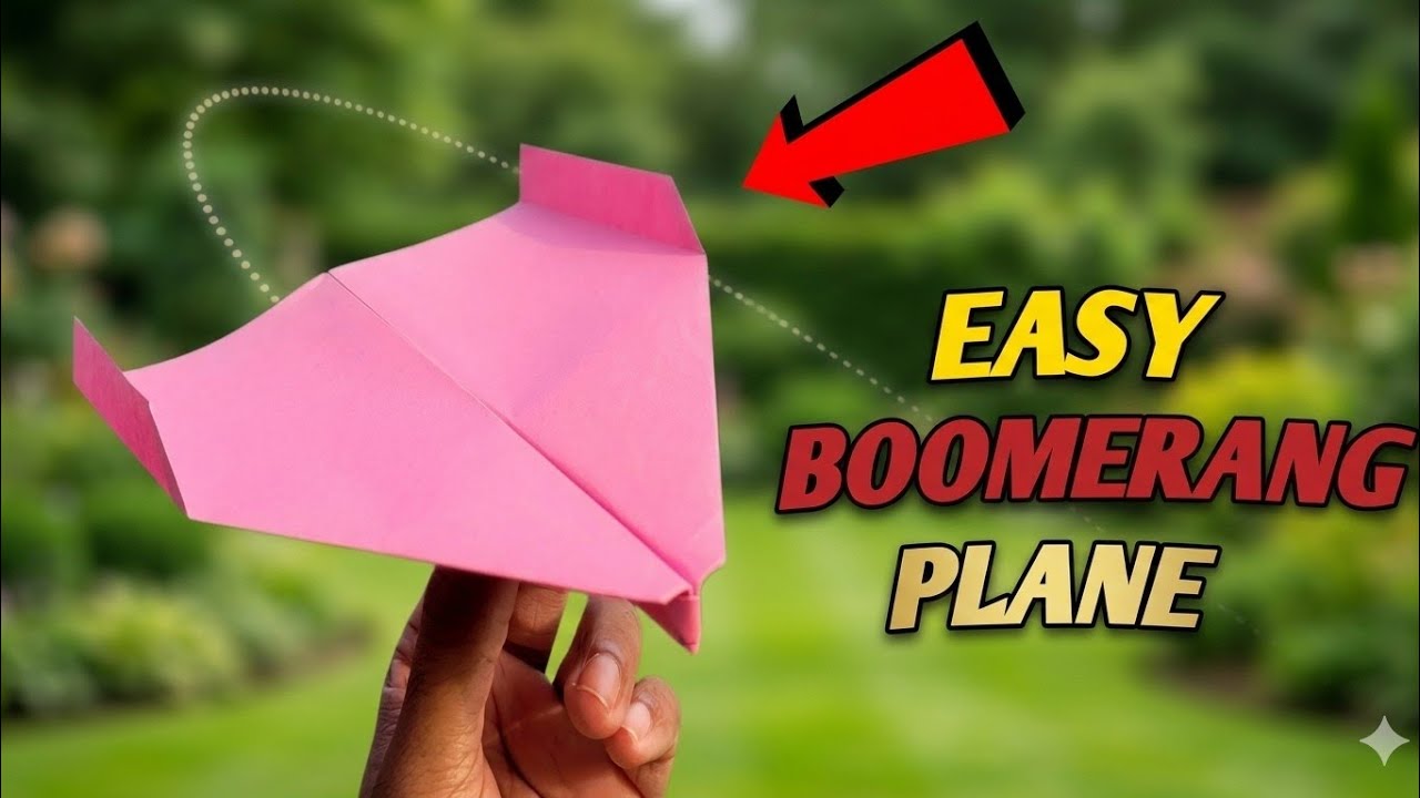 New Airplane ✈️ || Folding a boomerang paper plane, 100% of you did it wrong