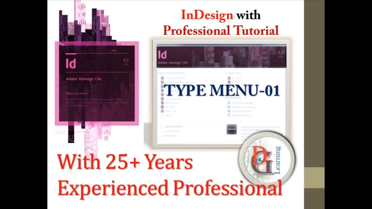 Adobe InDesign || (Type Menu - 1)