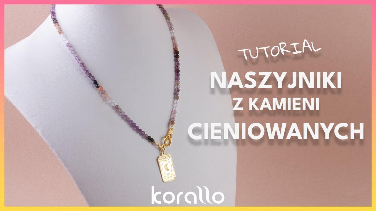 Jak zrobić naszyjnik z kamieniami cieniowanymi i zawieszką? + NIESPODZIANKA #BiżuteryjneABC 72