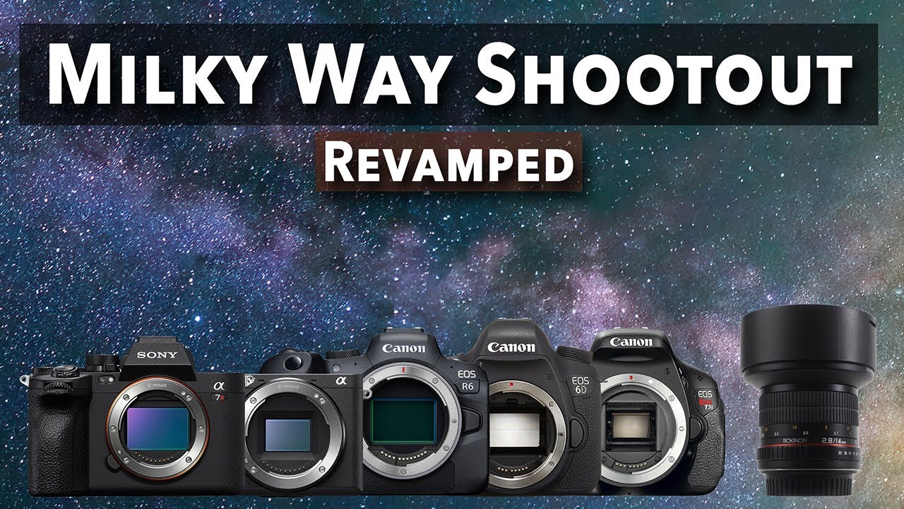 Сравнение астрофотографии: пять камер, один объектив — Sony a7RV, a6500, Canon EOS R6, 6D и T3i