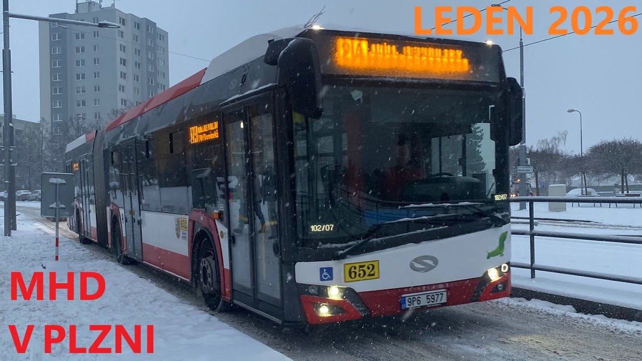 MHD v Plzni - Leden 2026