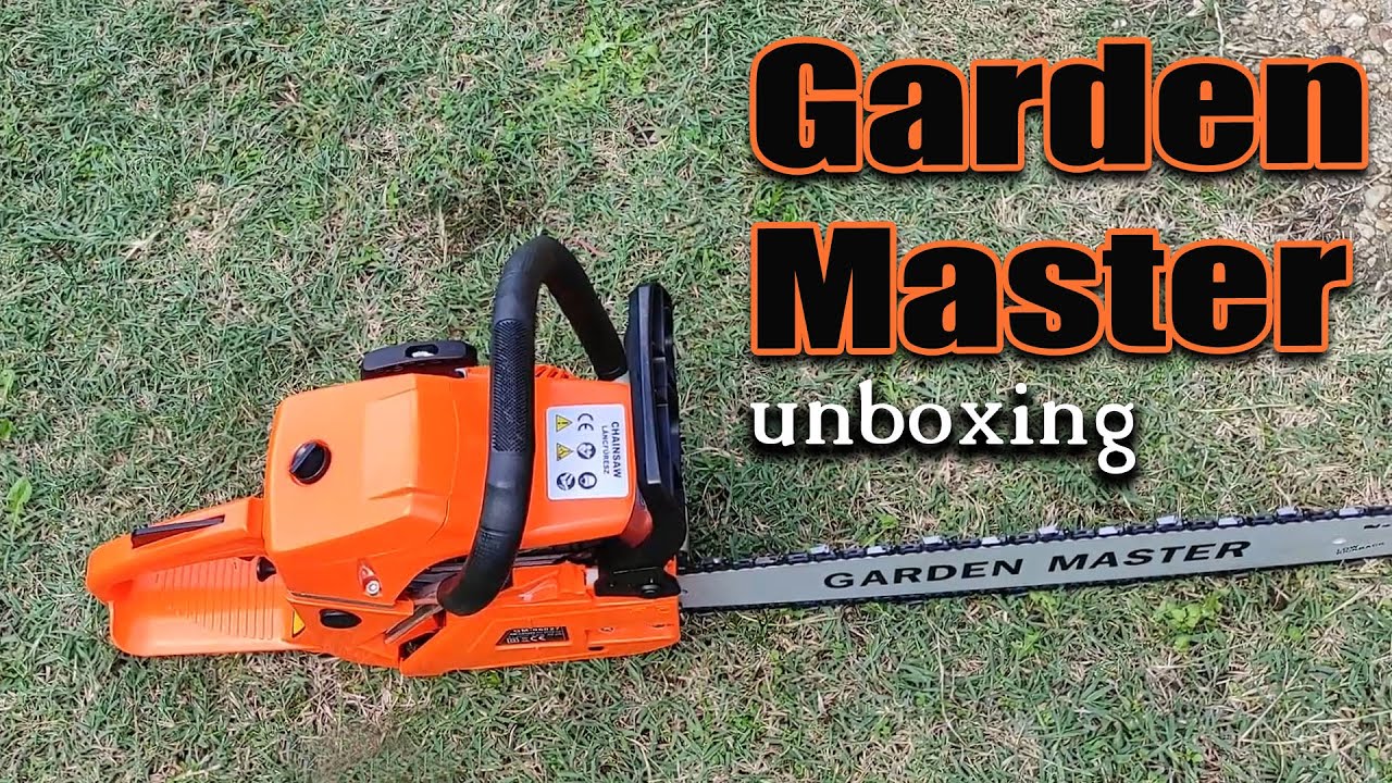 Garden Master láncfűrész. Kibontás, indítás.
