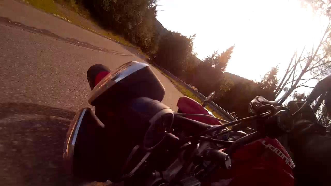 Triumph Street Triple crash at Salmopol