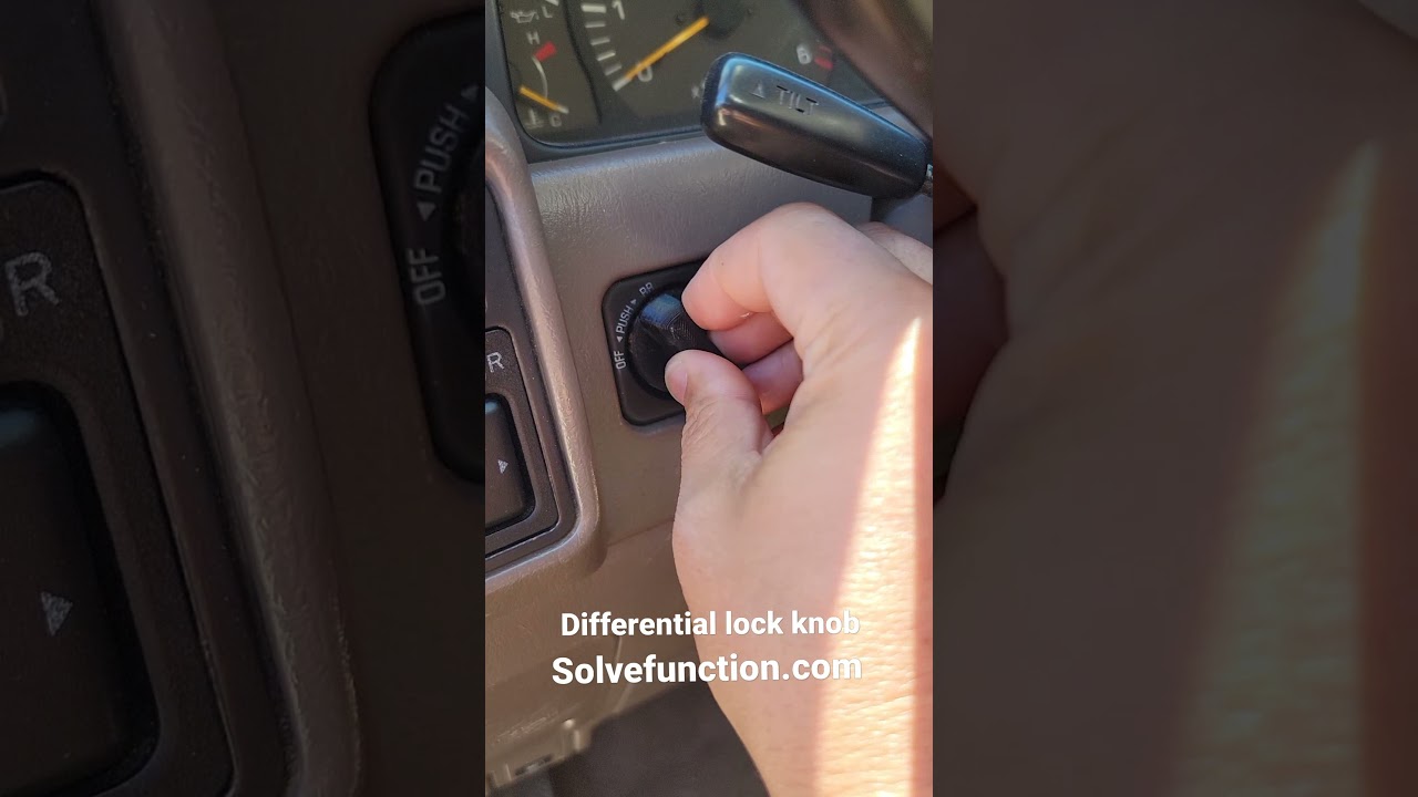 Landcruiser differential lock knob