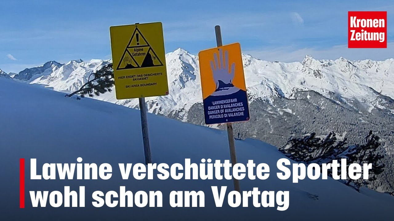 Lawine verschüttete Sportler wohl schon am Vortag | krone.tv NEWS