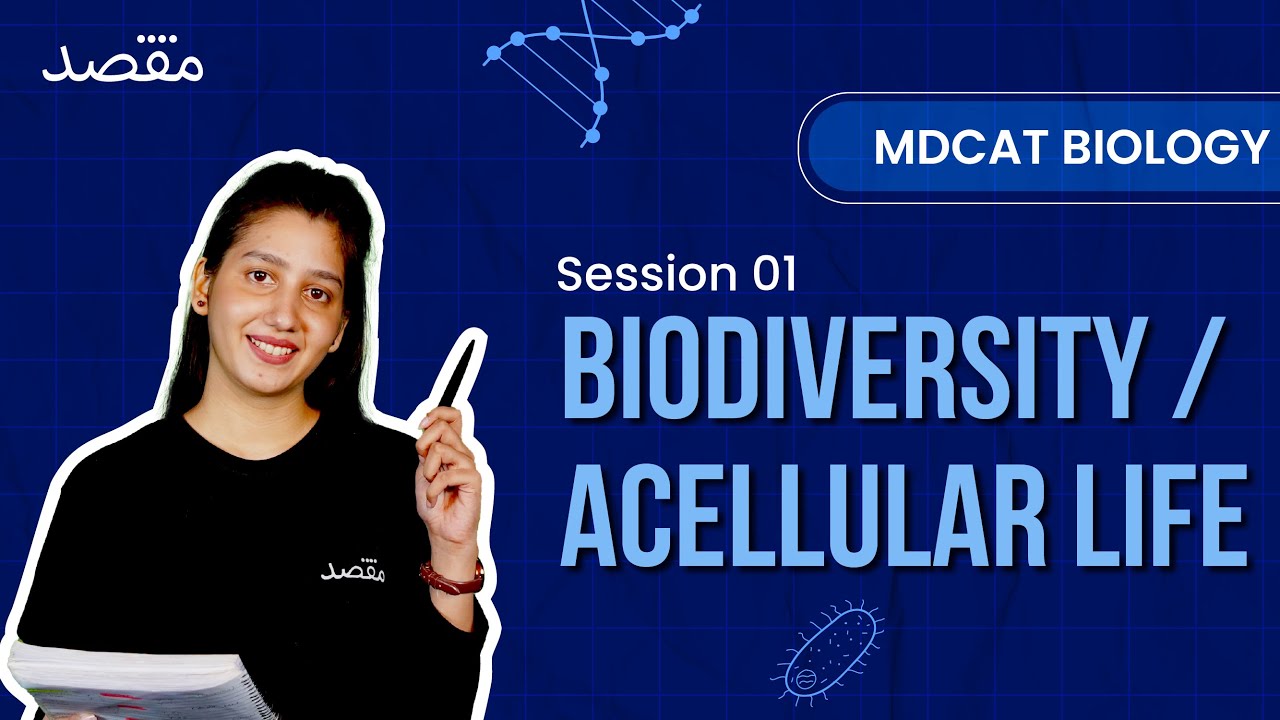 Session 1: Biodiversity / Acellular life | MDCAT Biology by Miss Tooba (Free Course!)