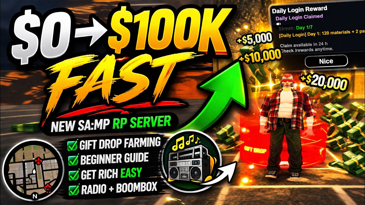 HOW I MADE $100K FAST on NEW 868RP (SA-MP Beginner Guide)