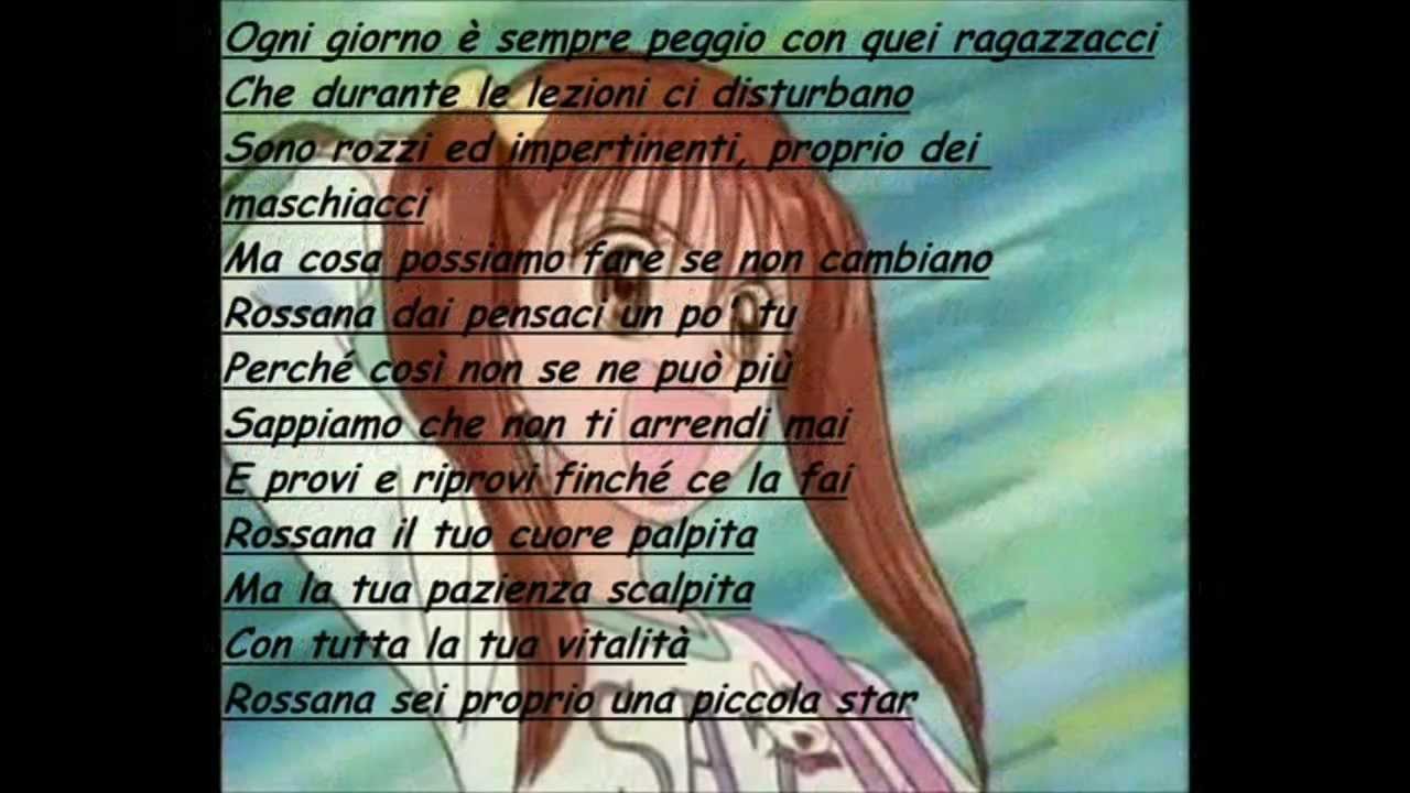Sigla Rossana+Testo
