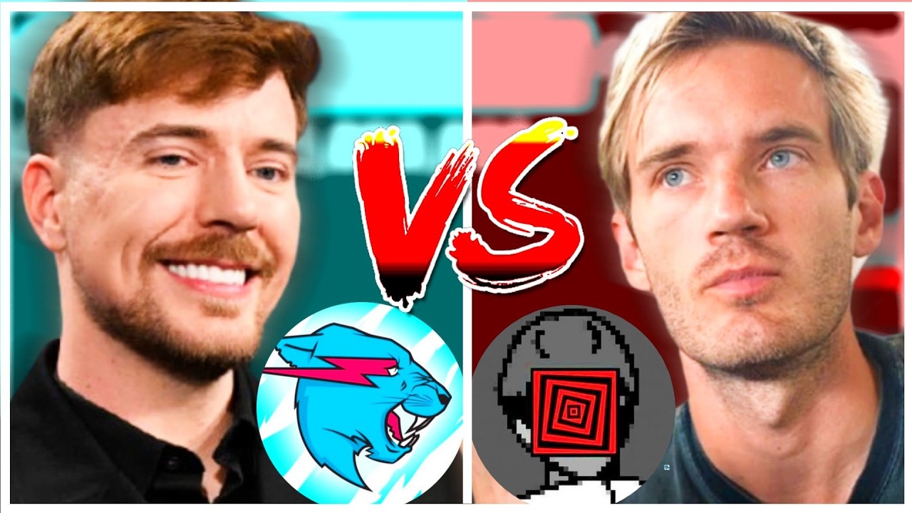 MRBEAST VS PEWDIEPIE: YouTube Subscriber History!