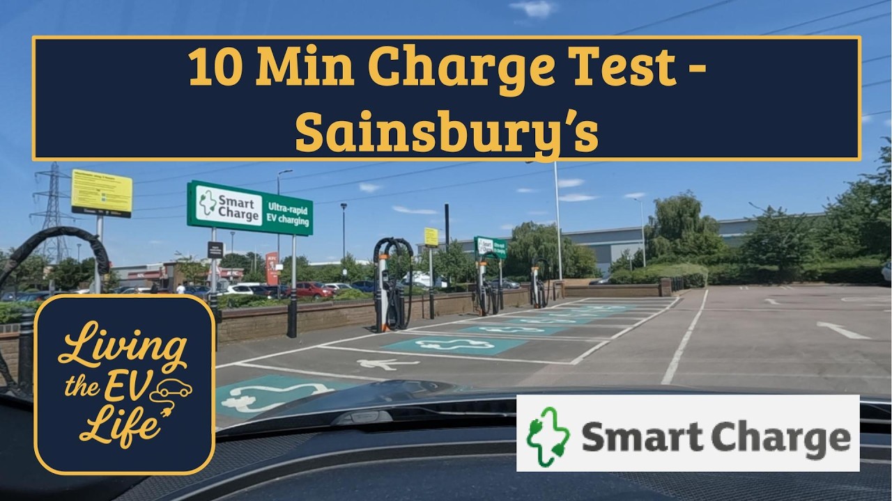 Тест 10-минутной зарядки на станции Sainsbury's Smart Charge и мой Kia EV6 &mdash; сколько заряда можно...