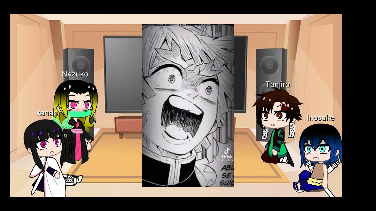 Kamaboko squad react to zenitsu(tw:yandere tanzen)