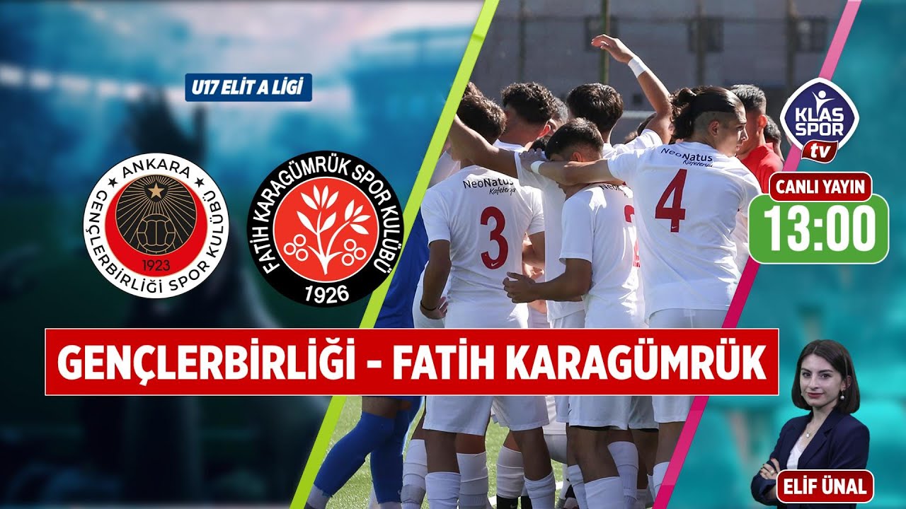 Gençlerbirliği U17 - VAVACARS Fatih Karagümrük U17 (CANLI) ᴴᴰ