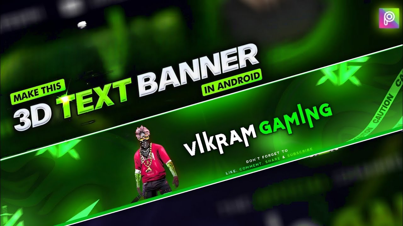 Gaming Banner Kaise Banaye | Gaming banner kaise banaen | How To Make Gaming Banner