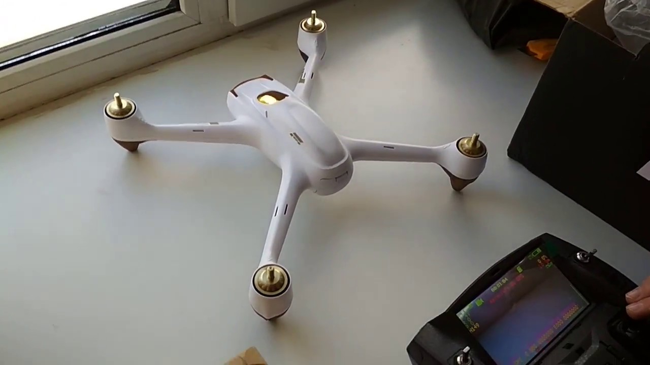Hubsan H501SS. Распаковка, проверка двигателей