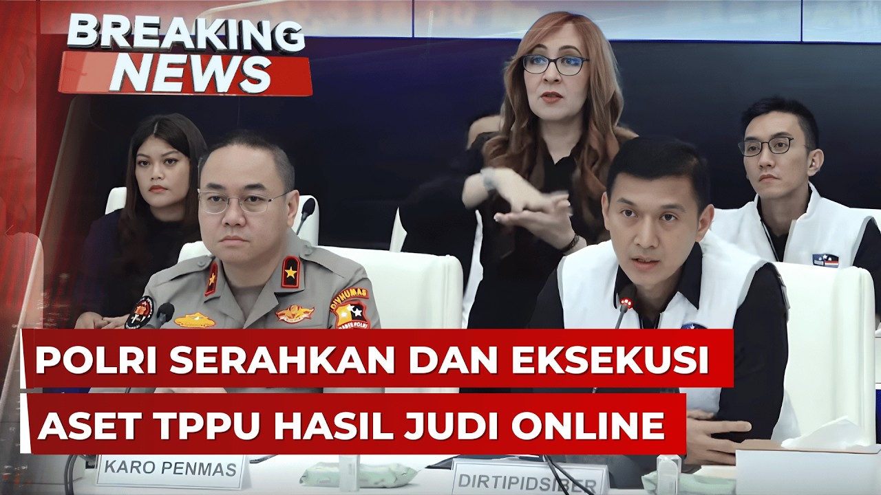 BREAKING NEWS - Bareskrim Polri Serahkan dan Eksekusi Aset TPPU Hasil Judi Online