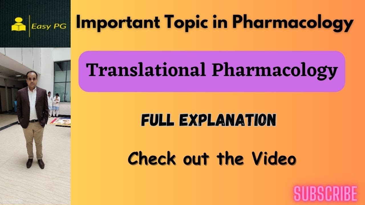@Easy_PG Translational Pharmacology|#pharmacology|#usmle|#neetpg| #fmge|#medical|#PGtopic|#pharmacy