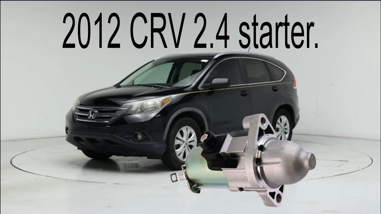 This is how I changed a 2012 Honda CRV starter.
