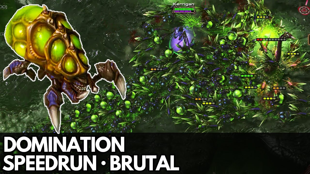 StarCraft 2 HotS - Mission 10 (Domination) - Speedrun (Brutal, all objectives)