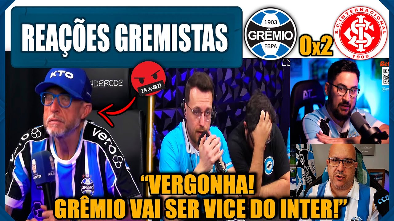 REAÇÕES GREMISTAS - GRÊMIO 0x2 INTERNACIONAL - FINAL DO GAUCHÃO - VAMOS RIR DO GRÊMIO!