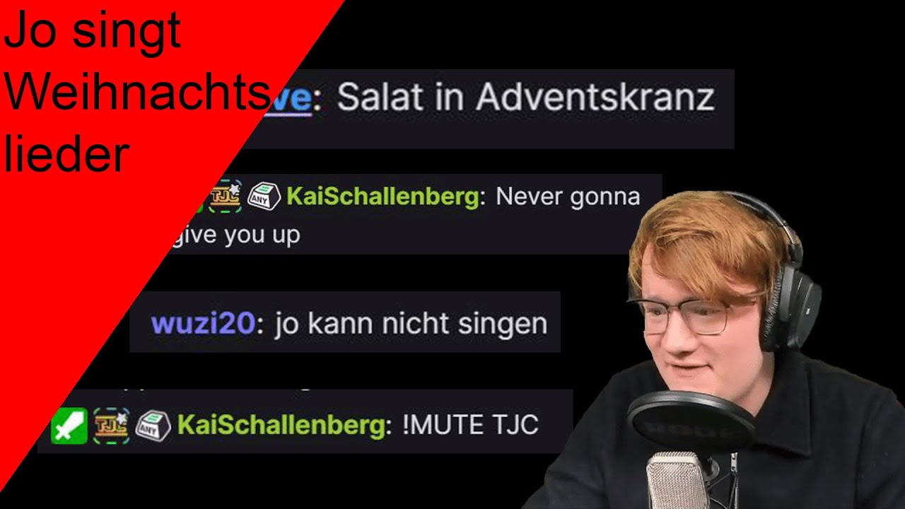 Josef SINGT Weihnachtslieder MIT DEM CHAT.