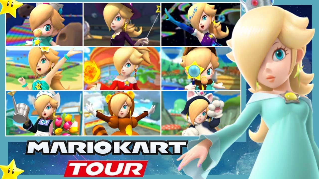 ✨ Mario Kart Tour (All Rosalina Outfits and character Alts) ✨