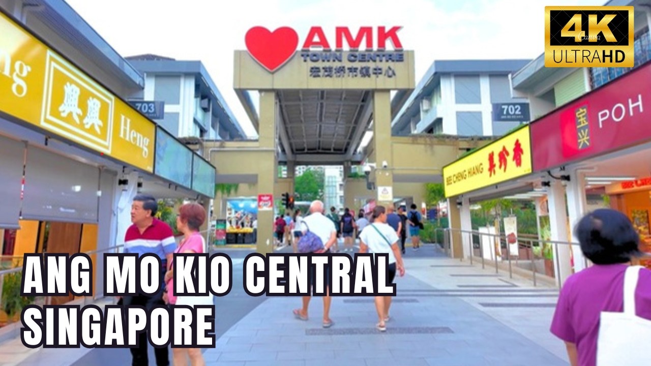 Ang Mo Kio Central Walking Tour | Everyday Life in Singapore ~ Singapore Walking Tours [4K]