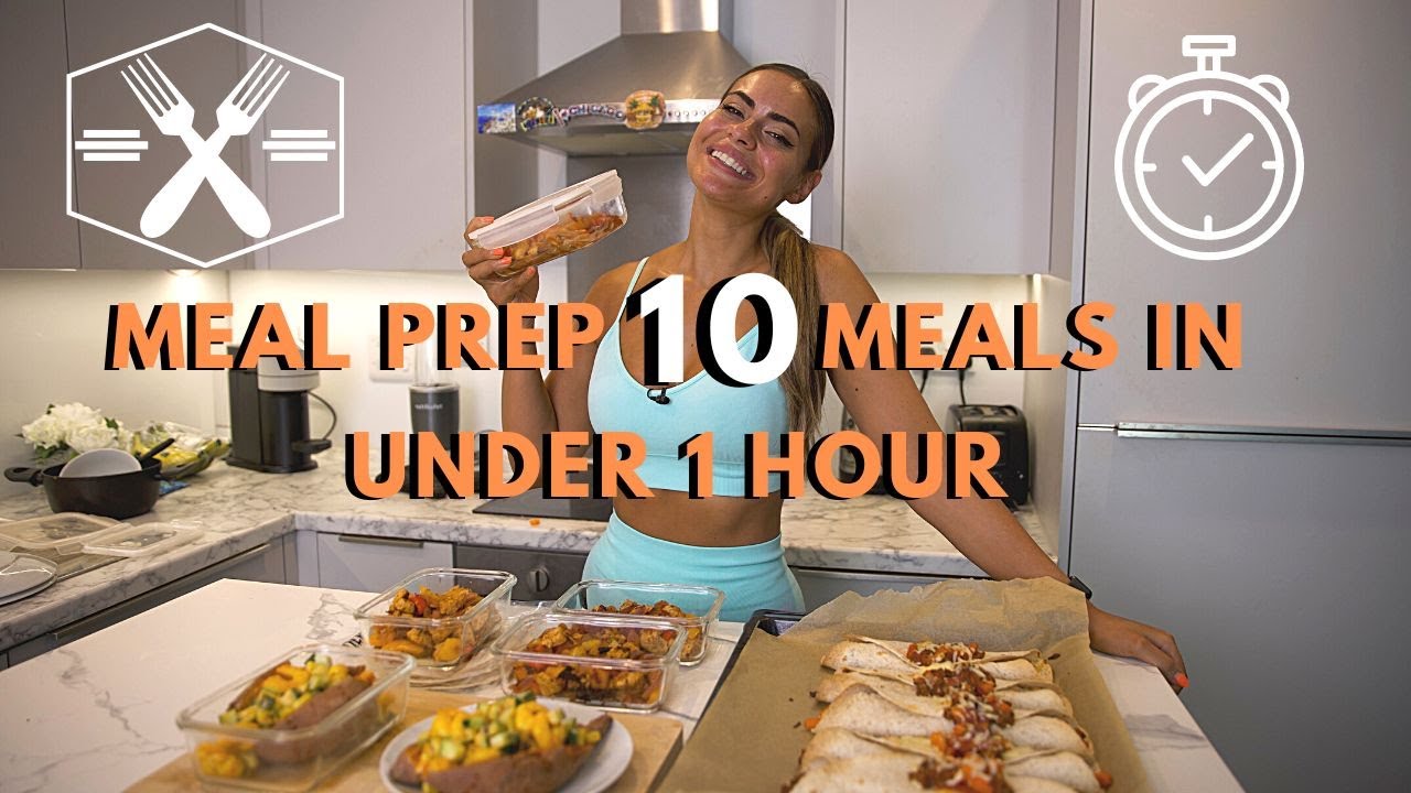 Meal Prep 10 meals in UNDER 1 HOUR - My Weight loss Meals