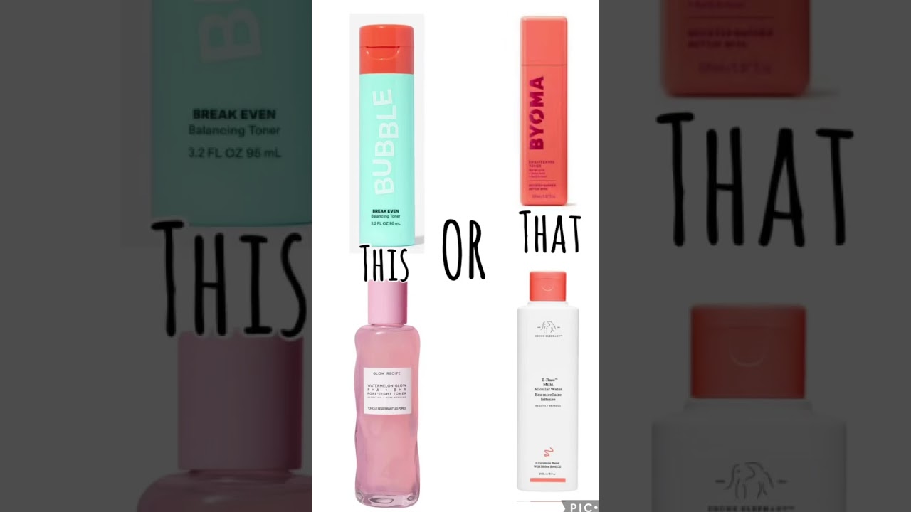 This or that #skinacare #toners #taylorswift #folklore #shorts #part2