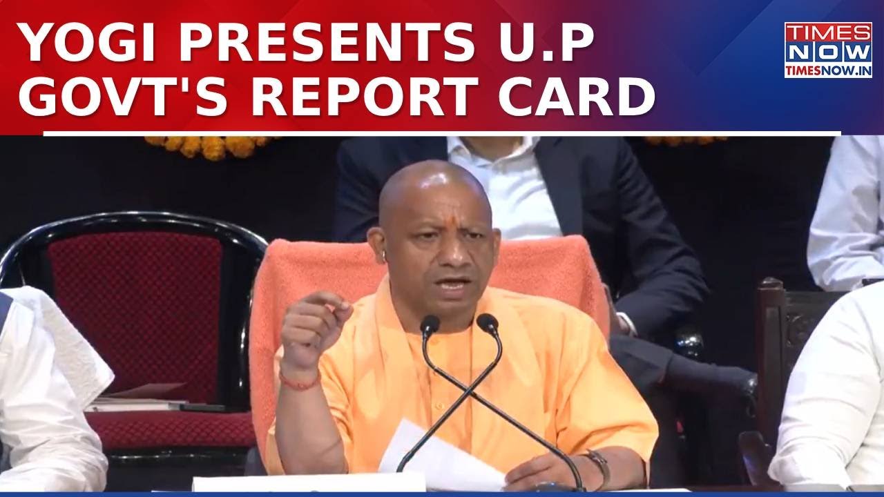 Uttar Pradesh CM Yogi Adityanath Completes 8 Years In Office, Presents UP Govt's Report Card | Watch