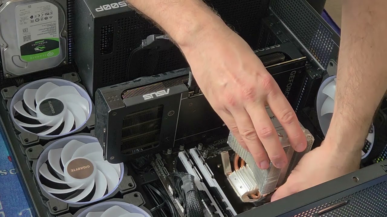 Demontaż procesora Ryzen 5 3600 MHz z chłodzeniem