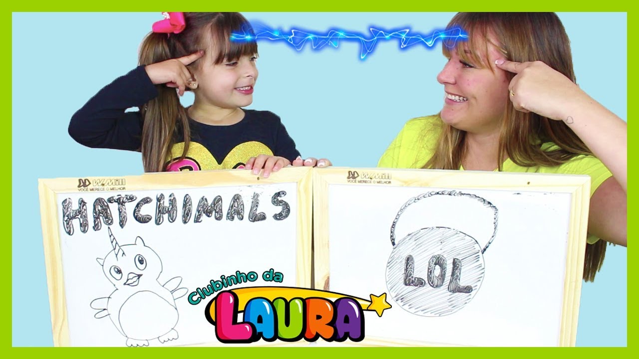 DESAFIO DA TELEPATIA DAS GÊMEAS LAURINHA E MAMAE - Jéssica Godar e Laurinha e Helena