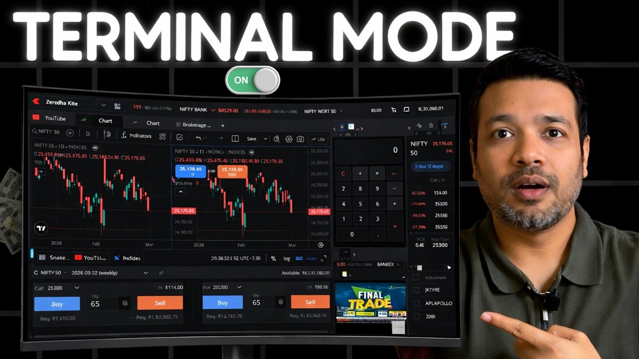 Zerodha New Update 2026 (Terminal Trading Mode)