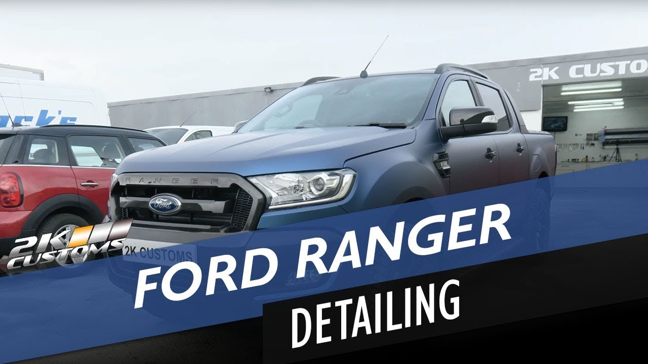 Ford Ranger back for Kamikaze Film Surface Coating. Ceramic coating for matt vinyl.