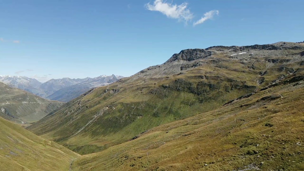 Furka pass. aerial view