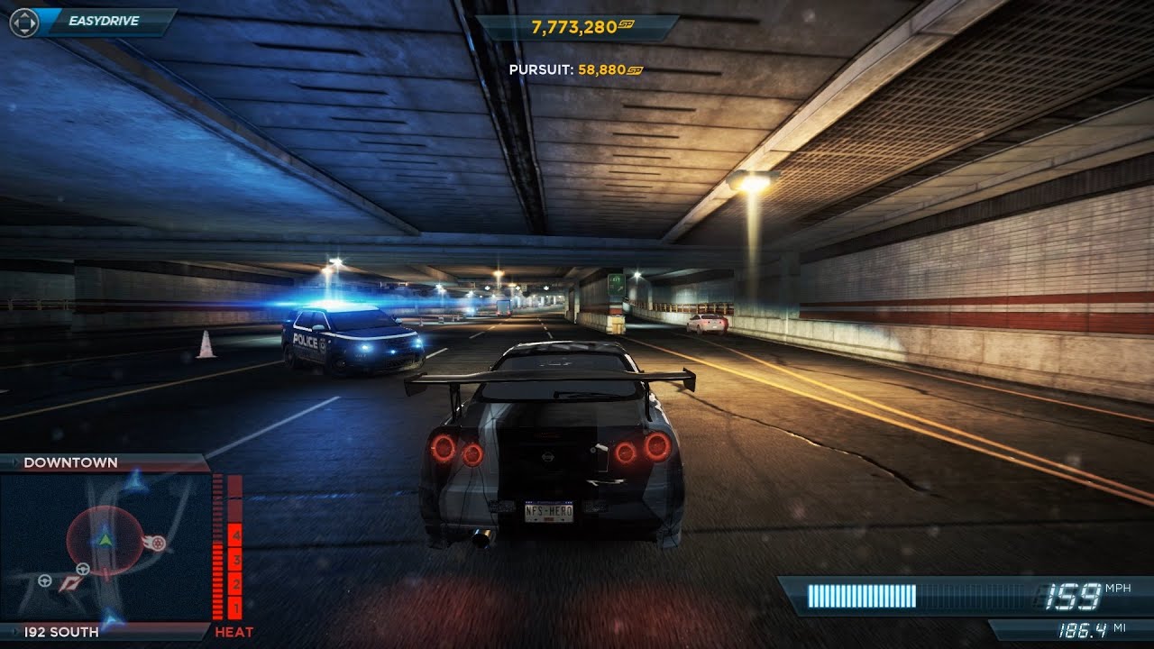 NFS Most Wanted 2012 Nissan Skyline GT-R R34 Police Chase Heat Level 6 Pursuit