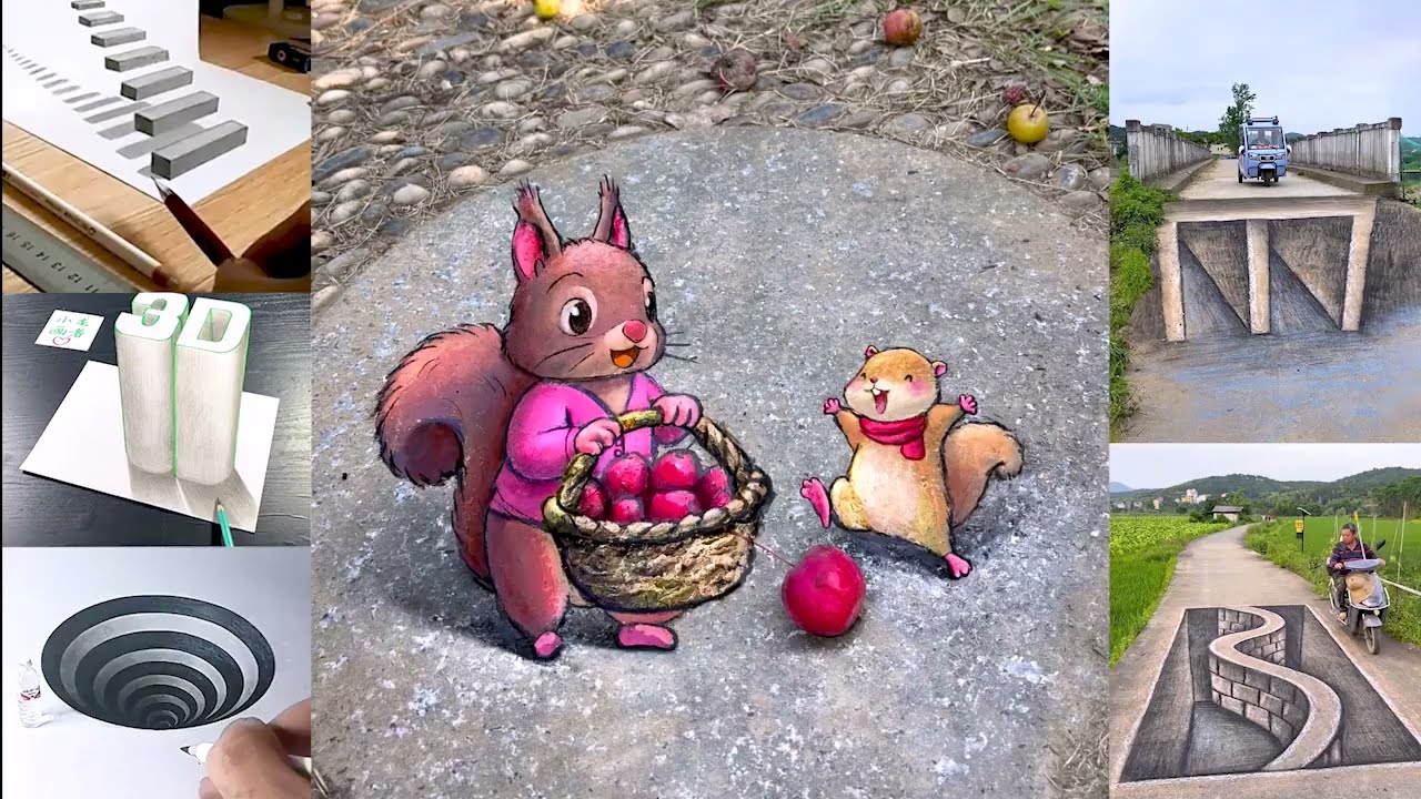 Easy 3D Art Compilation | Drawing & Painting Tutorial