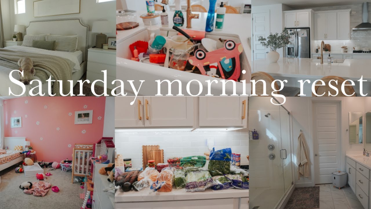 REALISTIC Saturday home reset 🧺  || MOM CLEANING MOTIVATION + REAL LIFE MESSES