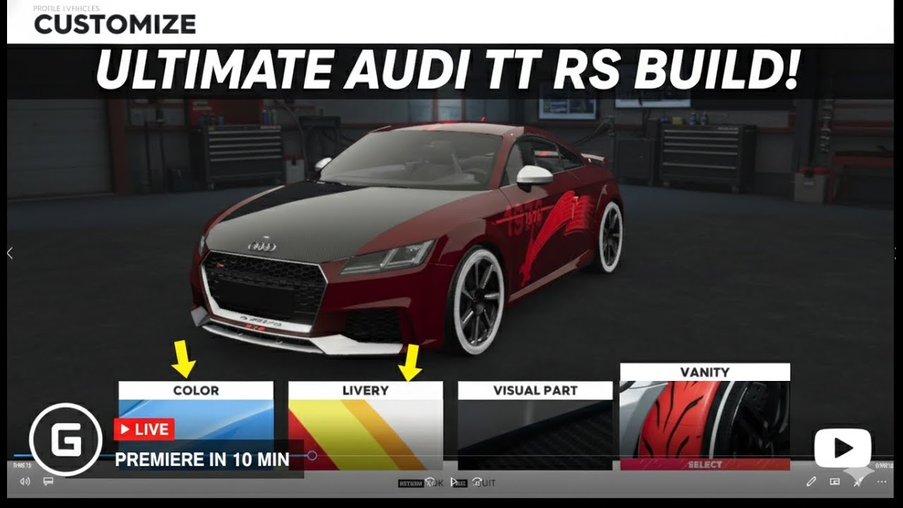 Audi TT RS Coustamization