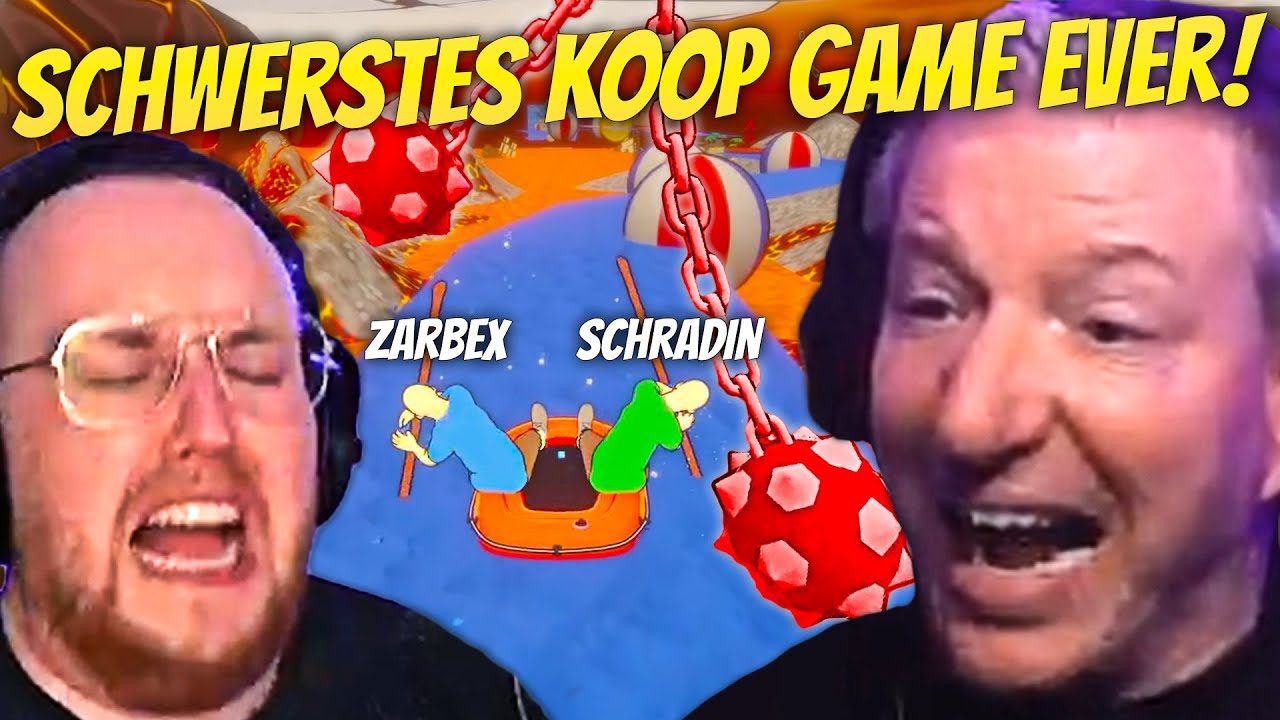 ZARBEX und SCHRADIN spielen das UNMÖGLICHSTE💀🤬 KOOP SPIEL🚣 (es eskaliert)