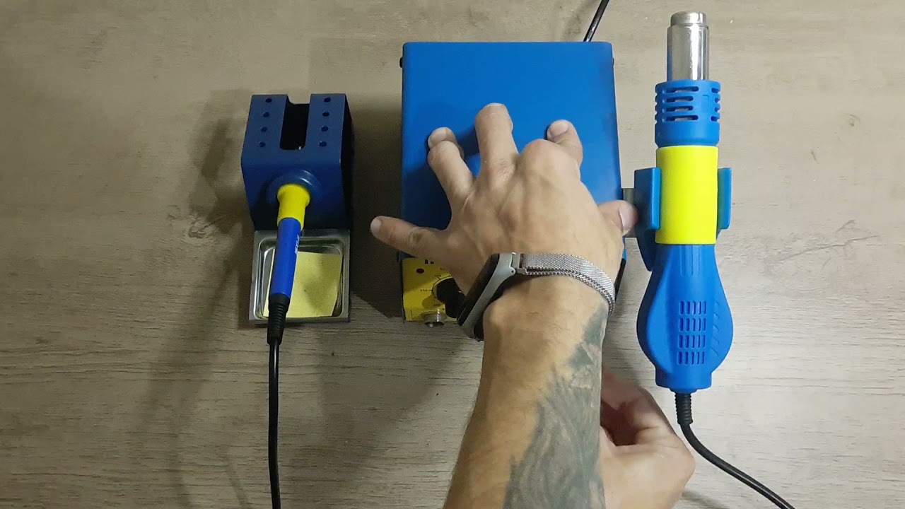 Unboxing estação de retrabalho Ifix / Aida / Yaxun 881D (Ferro de solda e ar quente)