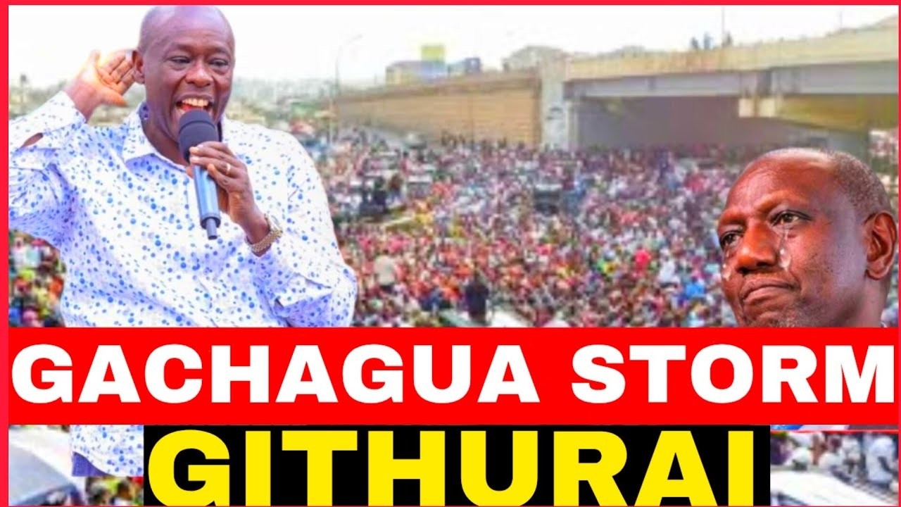 LIVE!!GACHAGUA STORM GITHURAI NAIROBI FOR ONE TERM DECLARATION