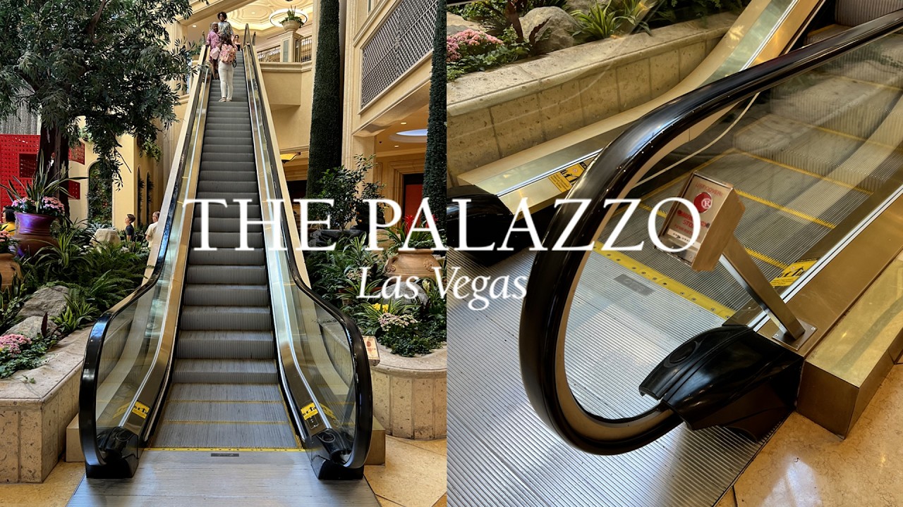Rare OTIS SCE Double-File Center Atrium Escalators - The Palazzo - Las Vegas, NV