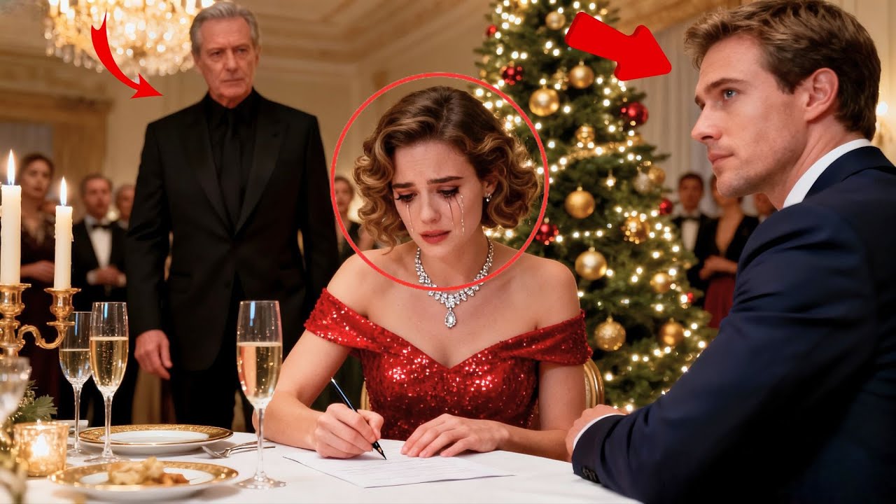 In Tears, She Signs Divorce At Christmas Dinner — They Never Knew Her Father Is A Billionaire